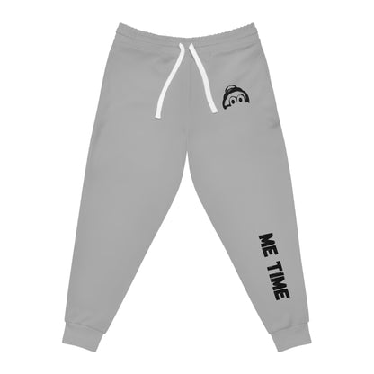 Athletic Joggers with 'Me Time' Design