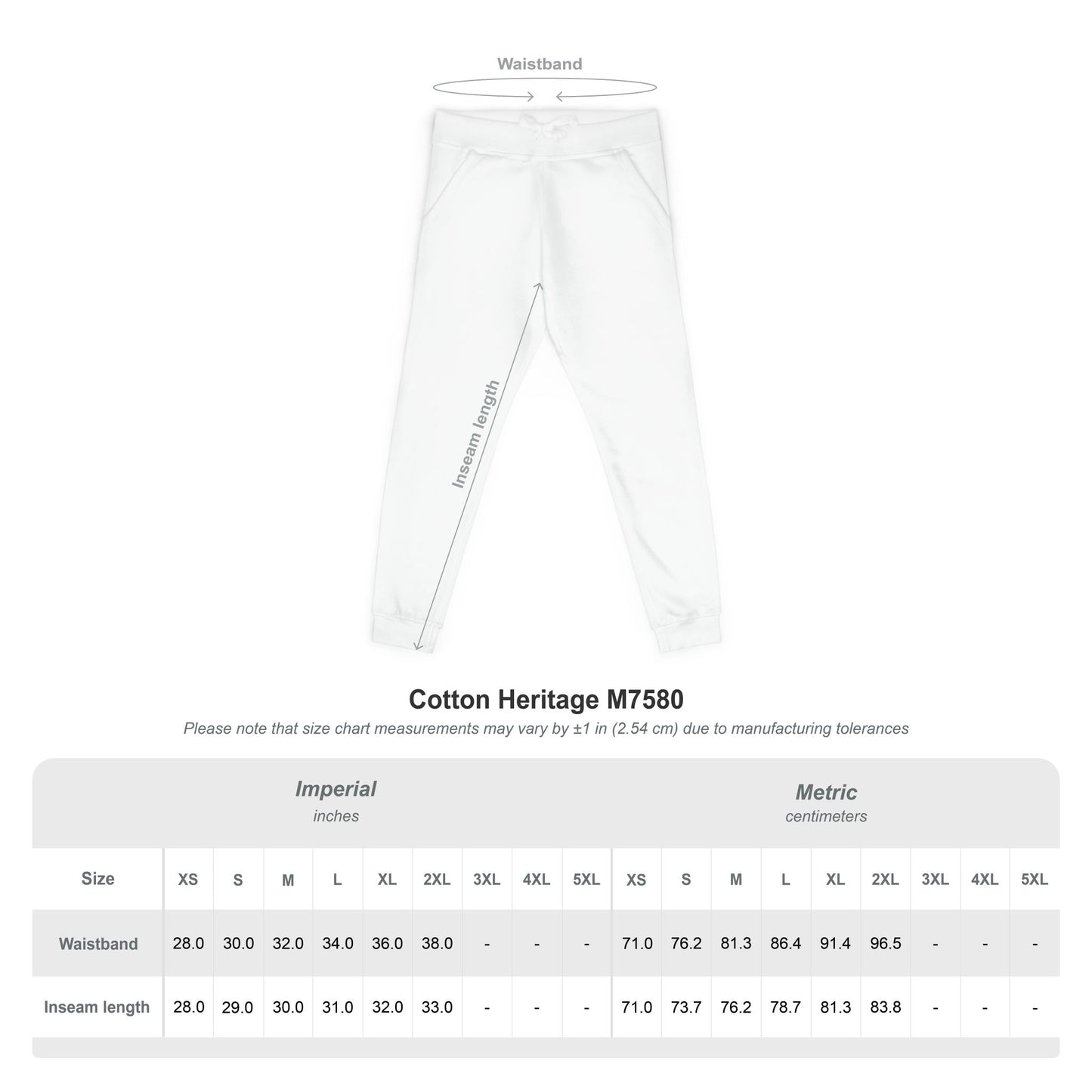 Embroidered Unisex Fleece Sweatpants
