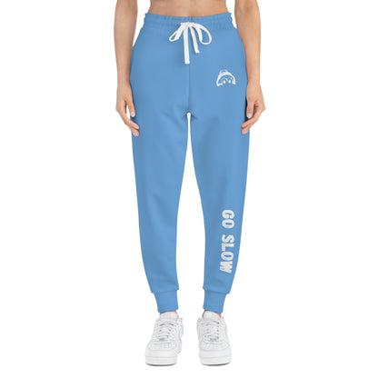 Athletic Joggers with 'Go Slow' Design