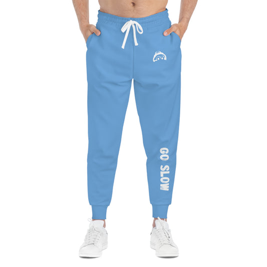 Athletic Joggers with 'Go Slow' Design