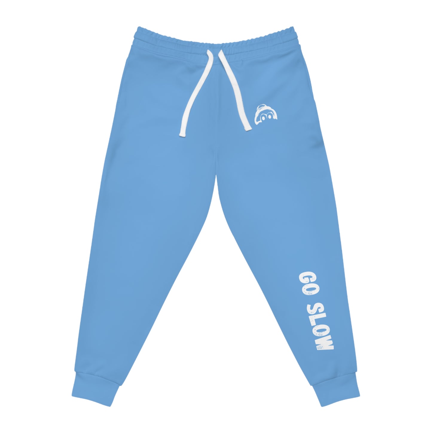 Athletic Joggers with 'Go Slow' Design