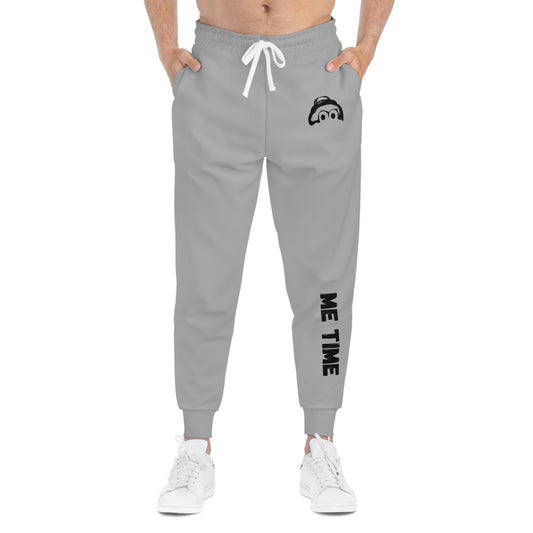 Athletic Joggers with 'Me Time' Design