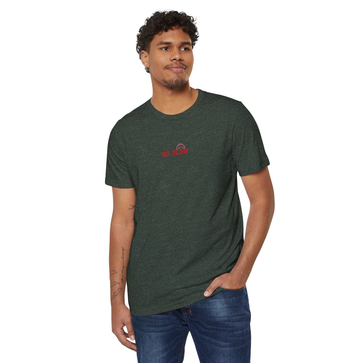 Eco-Friendly - Go Slow Unisex Rocker T-Shirt